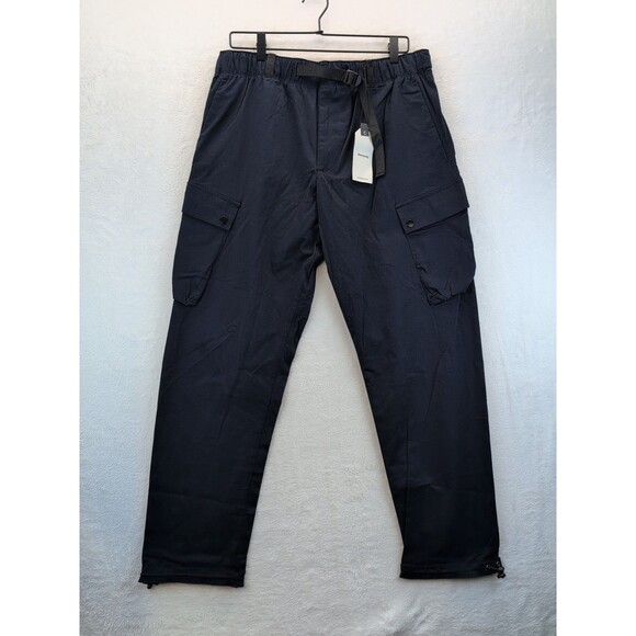 Kennedy Other - Kennedy Denim Co Belted Cargo Pants Drawstring Ankles Navy Blue NWT Size Large